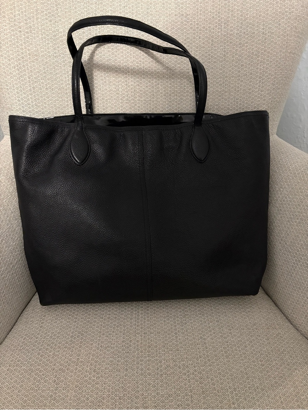 Coach Classic Black Leather Tote Bag - Women's Carryall 29429